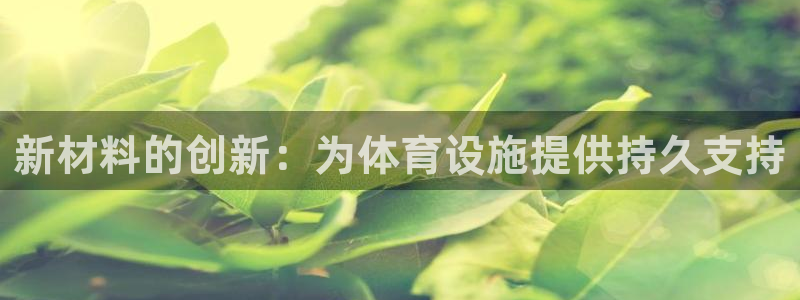 意昂4娱乐首页网站大全：新材料的创新：为体育设施提供