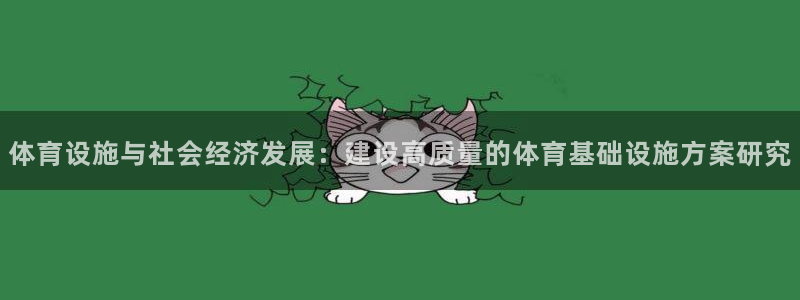 意昂体育4注册：体育设施与社会经济发展：建设高质量的