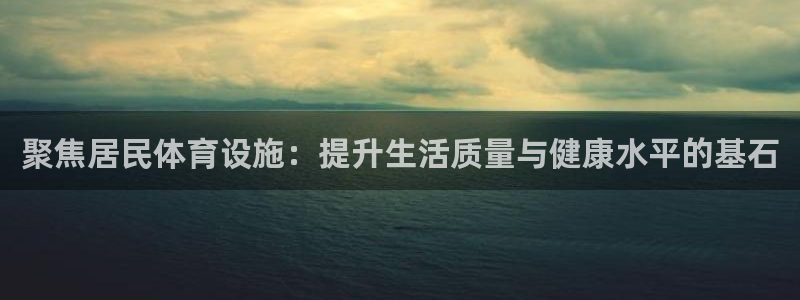 意昂4娱乐网站：聚焦居民体育设施：提升生活质量与健康